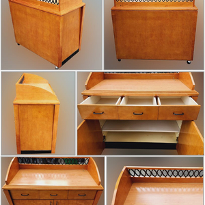 오크 원목 장식장 340번