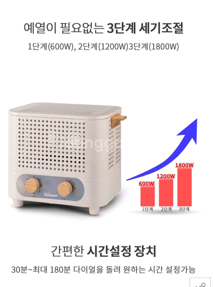 바이마르 케어존 PTC 전기 난방 히터 온풍기--3