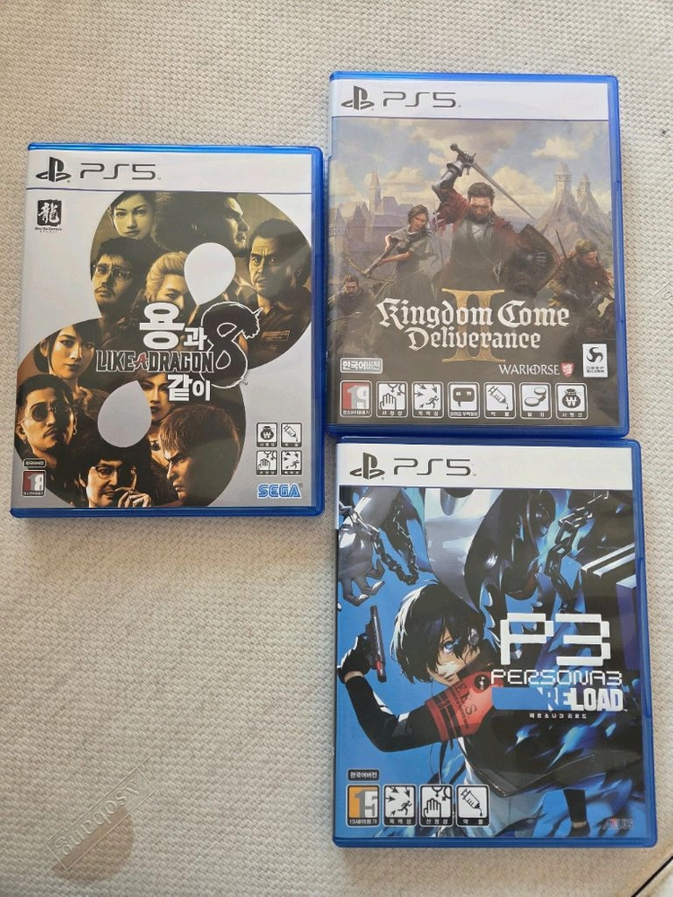 PS5 용과같이8,페르소나3리로드,포비든웨스트 이미지