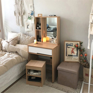 [전국최저가]왕수납 거울 화장대 콘솔 원목 수납장 협탁