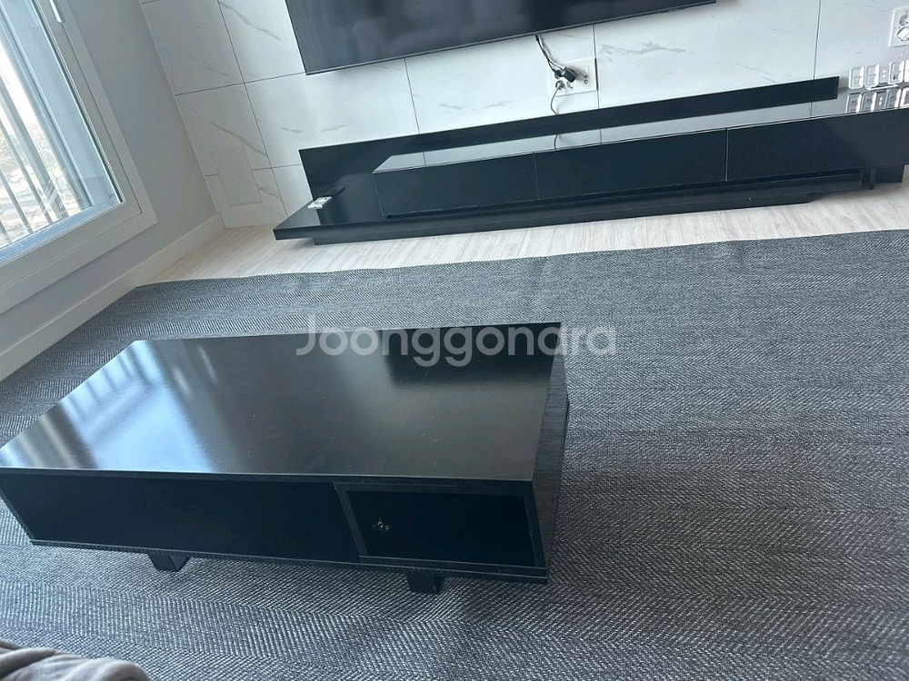 [최저가]고급확장형 쇼파 소파 테이블 원목 거실장 탁자--8