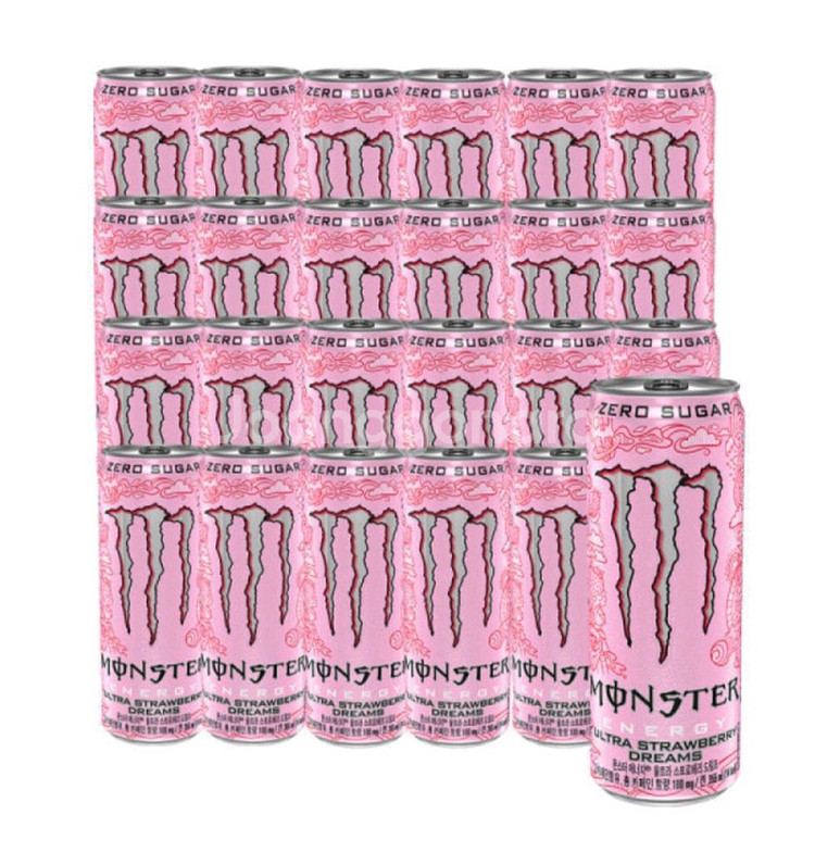몬스터에너지 울트라 스트로베리 드림즈 CAN 355ML24개 드링크음료--2