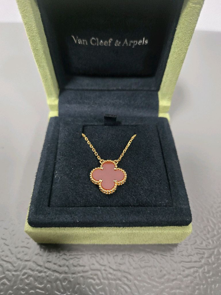 반클리프 아펠 빈티지 알함브라 커넬리언 목걸이--0