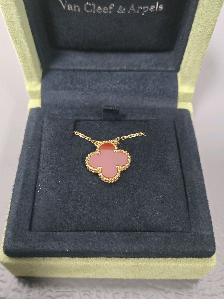 반클리프 아펠 빈티지 알함브라 커넬리언 목걸이--1