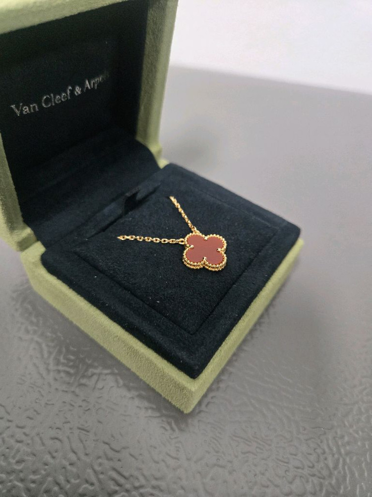 반클리프 아펠 빈티지 알함브라 커넬리언 목걸이--2