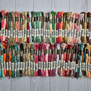 DMC25번사 십자수,프랑스자수실(500개)