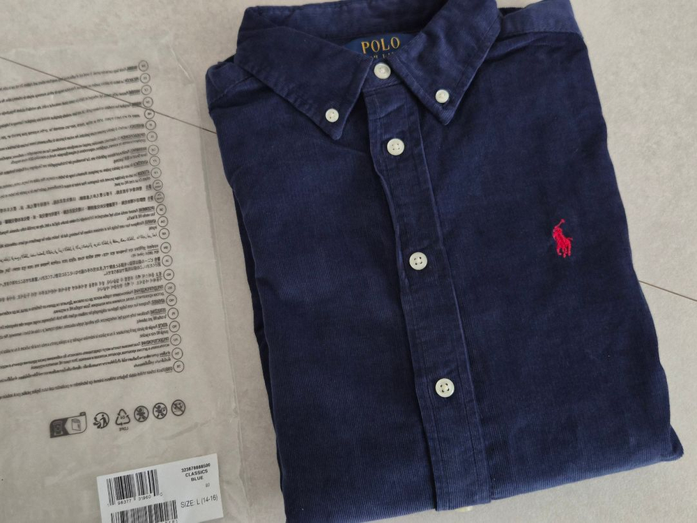 폴로 코듀로이 셔츠 보이즈L--0