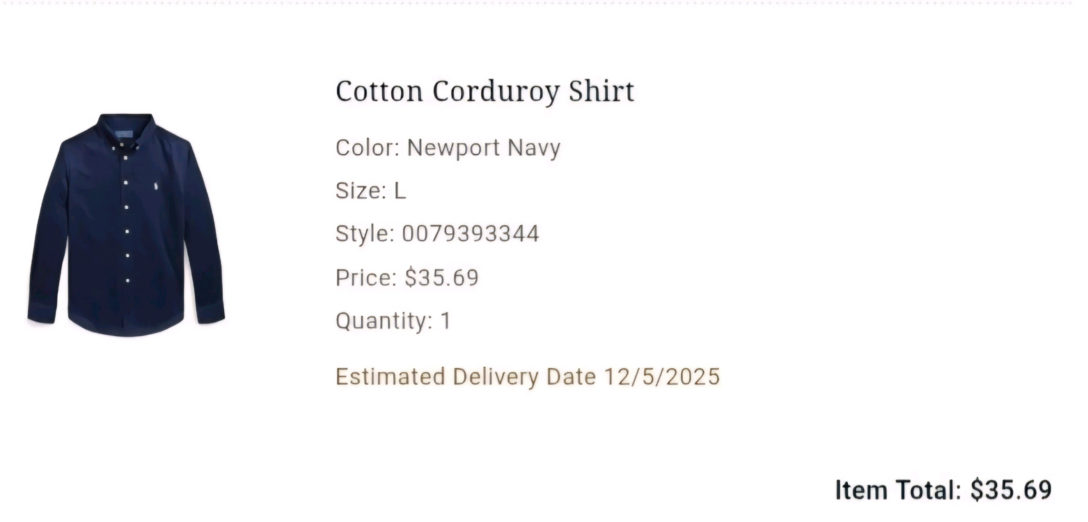 폴로 코듀로이 셔츠 보이즈L--1