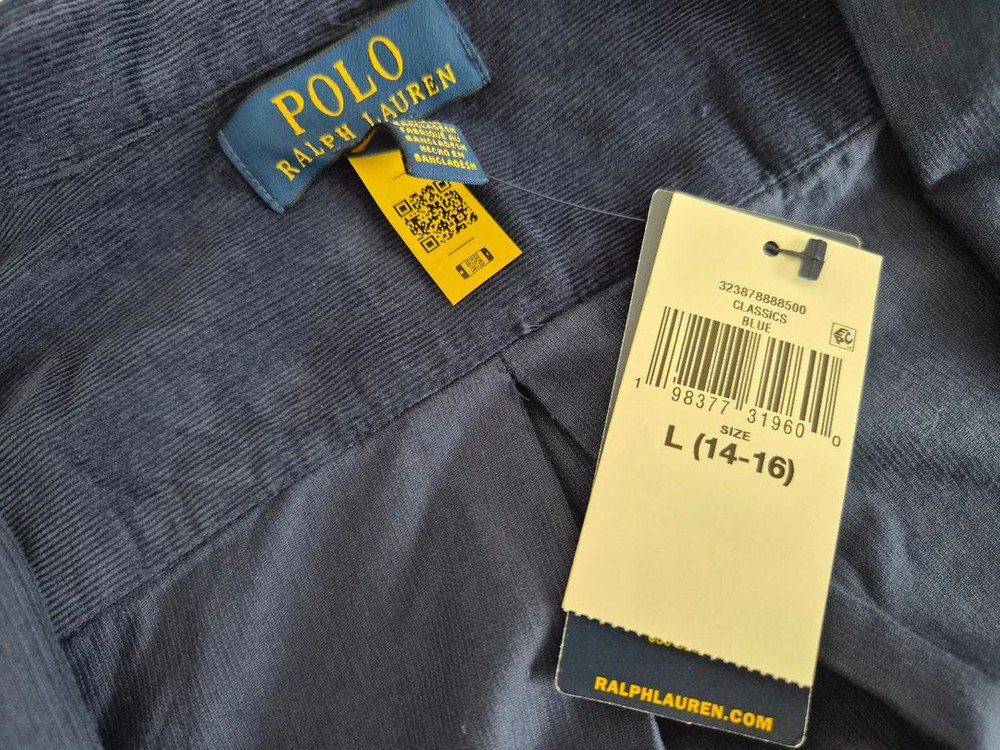 폴로 코듀로이 셔츠 보이즈L--4