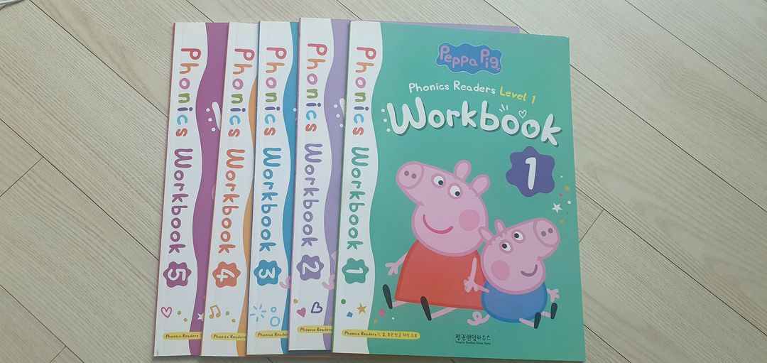 페파피그 파닉스 리더스 23종 워크북 포함--3