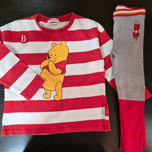 베베드피노 티셔츠120 + 니트레깅스110