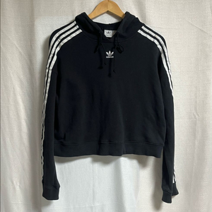 아디다스 크롭 후드티셔츠 후드티 S