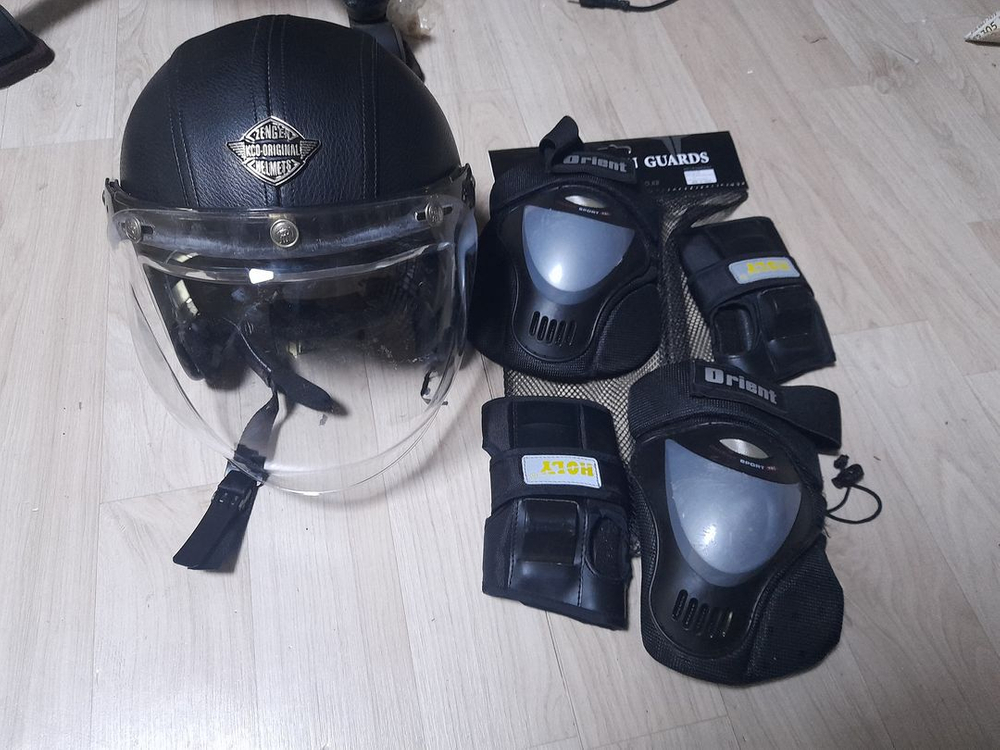 ZENGEN 오토바이 헬멧 + 보호대, HJC헬멧 택포2.5만 이미지