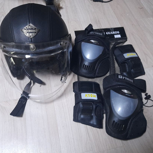 ZENGEN 오토바이 헬멧 + 보호대, HJC헬멧 택포2.5만