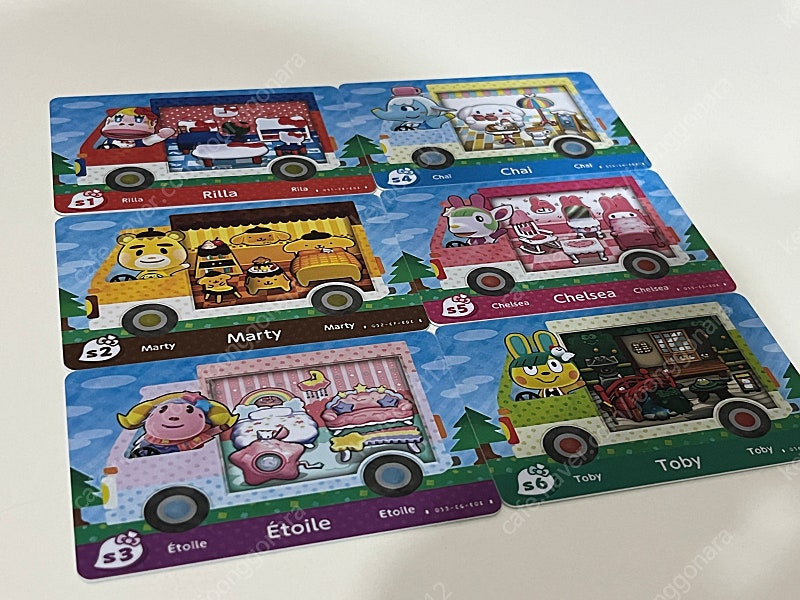 동물의숲 동숲 모동숲 인기주민 아미보 카드 (쭈니 미첼 이미지