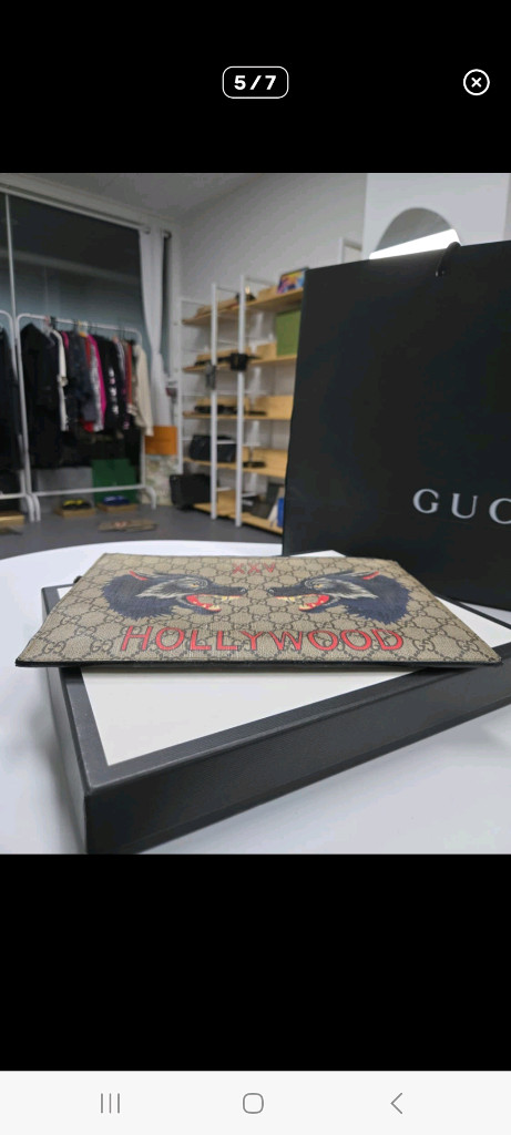 [A급컨디션] 구찌 울프 클러치--4