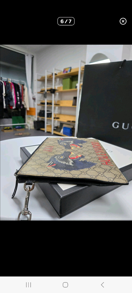 [A급컨디션] 구찌 울프 클러치--5