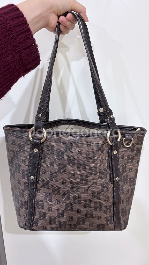 헤지스 H패턴 토트백--1