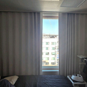 새상품) 마요하 형상기억 100% 암막커튼 2장 세트+타이벡