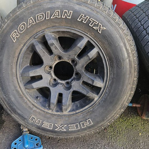 갤로퍼 검사용 타이어 팔아요 4짝 일괄 휠/타이어