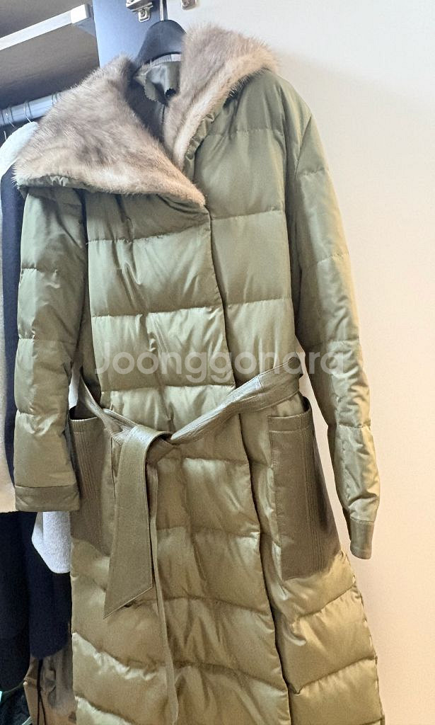 밍크 구스 롱패딩--2