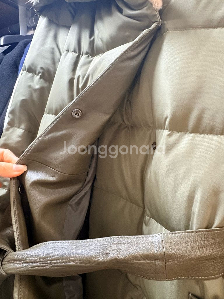 밍크 구스 롱패딩--4