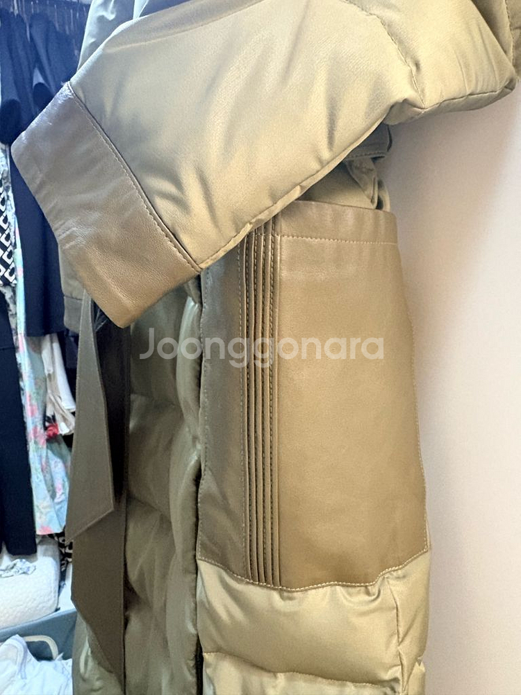 밍크 구스 롱패딩--5