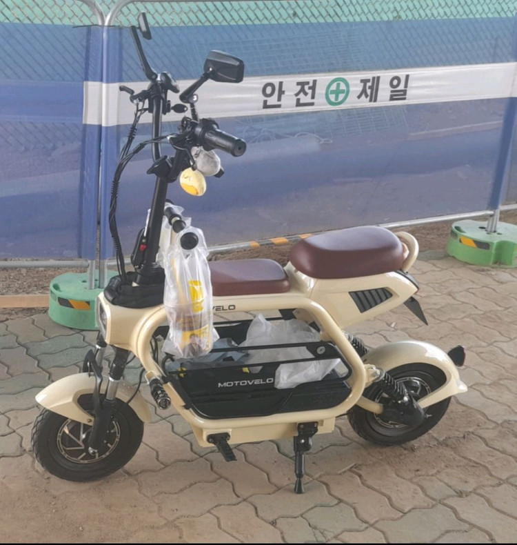 강아지와 아이와 함께 즐길수있는 모토벨로 전기스쿠터 팝니다 키로수6백키때 입니다 부스터파워 기능탑재 이미지