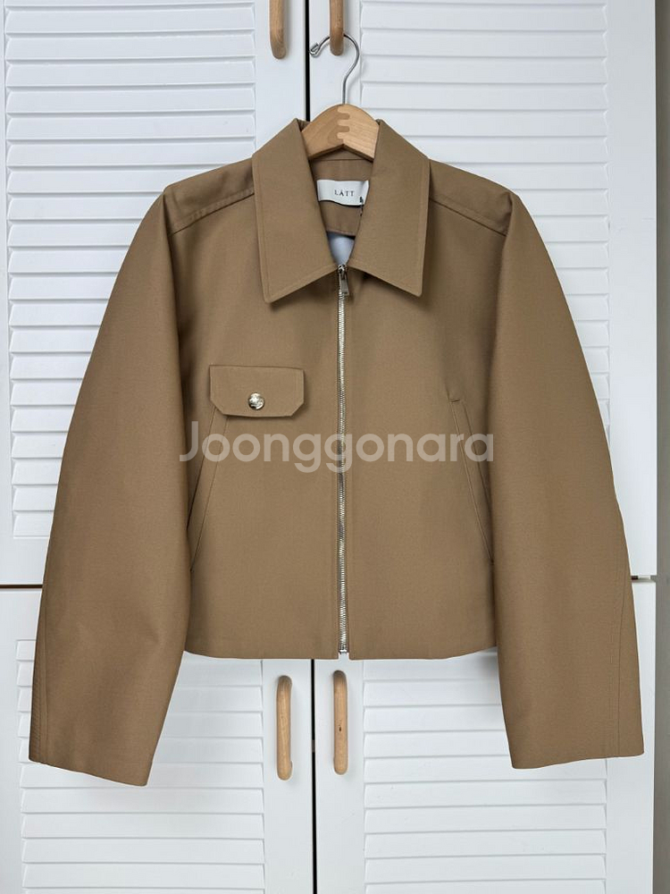 [새상품] 한섬 래트 LATT 베이지 칼라 방수 자켓--0