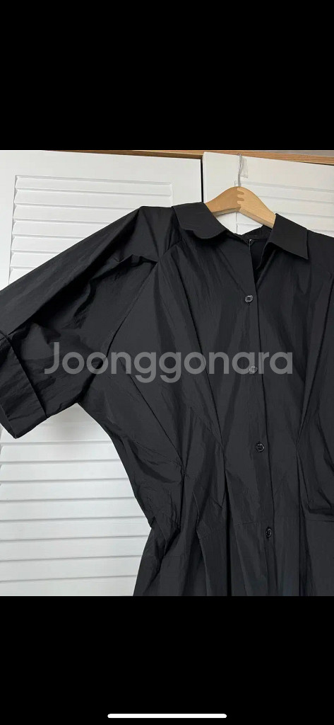 [새상품] 한섬 래트 LATT 블랙 카라 원피스 23ss--2