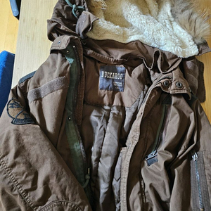 버커루 빈티지 야상 XL 브라운