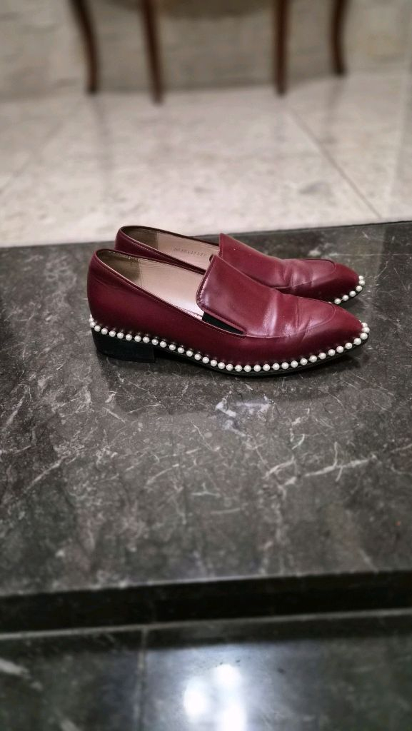 슈콤마보니 펄 장식 로퍼--4