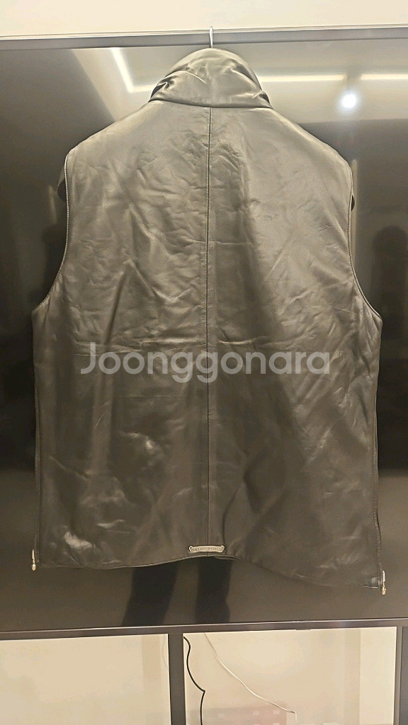 크롬하츠 레더 조끼 패딩 925실버 2way--4