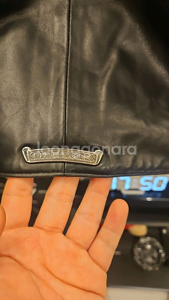 크롬하츠 레더 조끼 패딩 925실버 2way--5