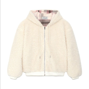 제니오버윌로우 퍼 후드 점퍼 새상품