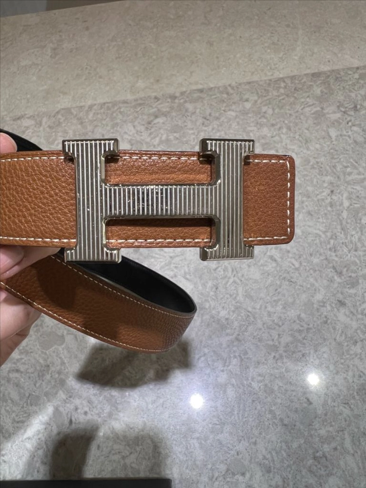 에르메스 남성 브라운 벨트 이미지