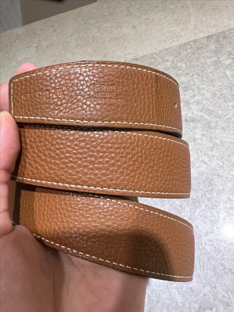 에르메스 남성 브라운 벨트 이미지