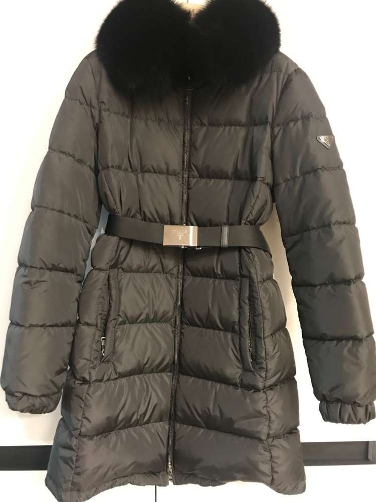 프라다 폭스퍼 패딩 66사이즈--7