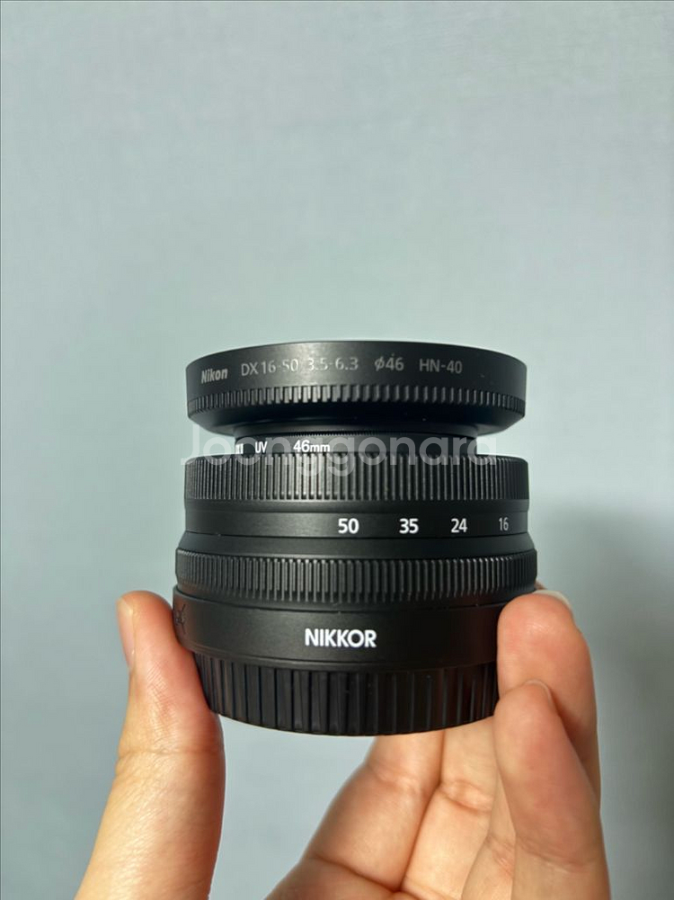 니콘 16-50 (번들킷 X, 박스 O, 정품 후드 추가, 필터 포함)--1