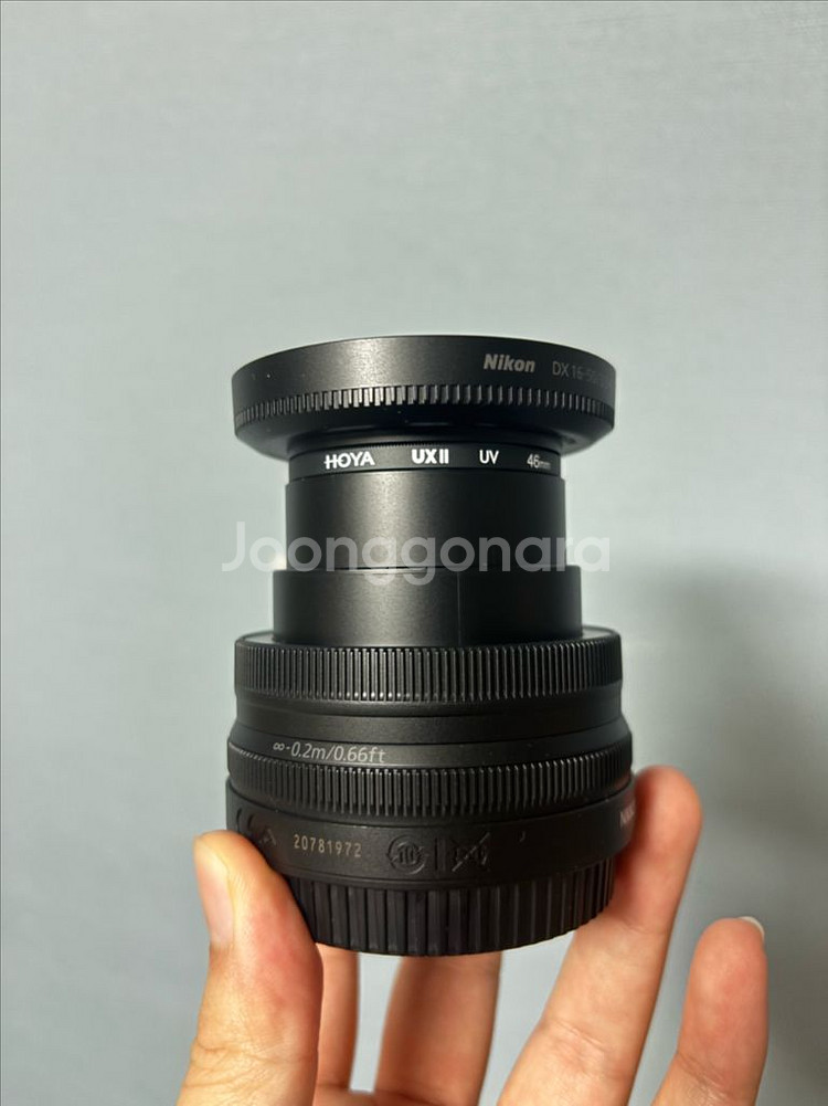 니콘 16-50 (번들킷 X, 박스 O, 정품 후드 추가, 필터 포함)--3