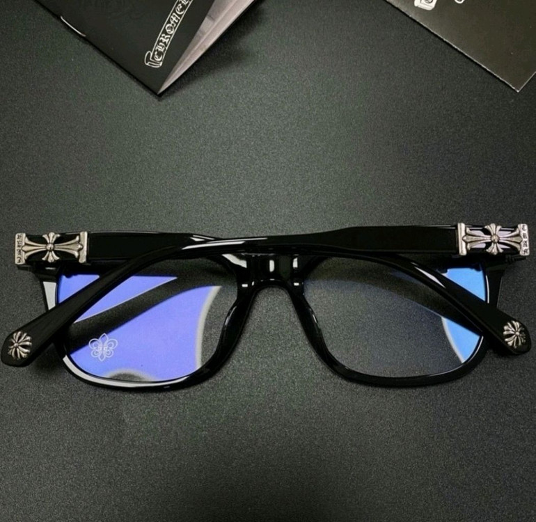 (새상품)크롬하츠 콕스 어커 블랙실버 안경 남녀공용 이미지