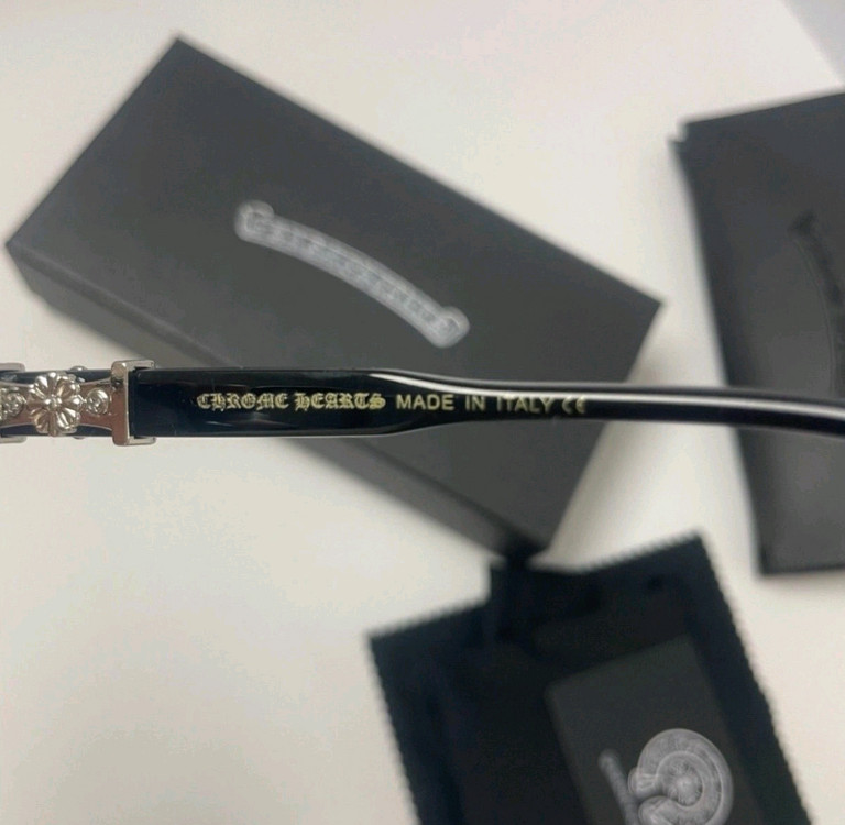 (새상품)크롬하츠 콕스 어커 블랙실버 안경 남녀공용 이미지