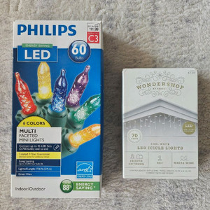 미니 LED 전구 장식 2세트 (크리스마스 장식)