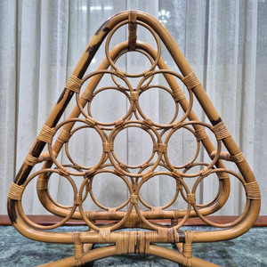 빈티지 라탄 10 Bottle Wine Rack