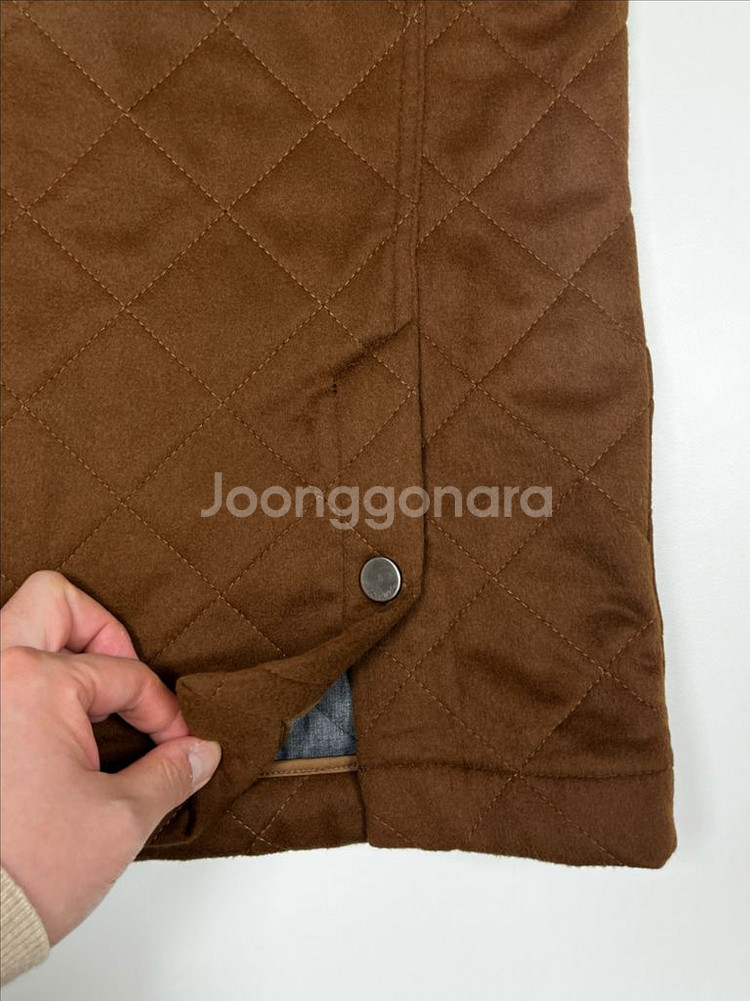 콜롬보 캐시미어 100% 패딩조끼 56(국내105)--2