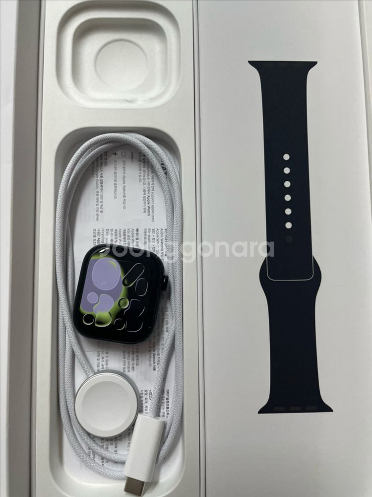 애플워치10셀룰러 42mm 제트블랙 SS급--0