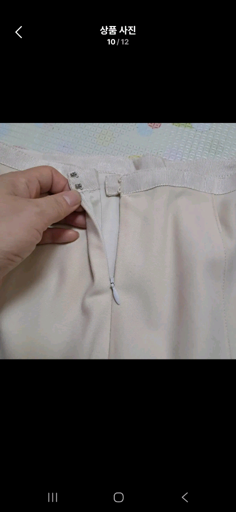 Theory 띠어리 베이지 울 스커트(4사이즈- 약 55~날씬66)--8