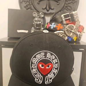 크롬하츠 x 꼼데 콜라보 모자 캡 925실버