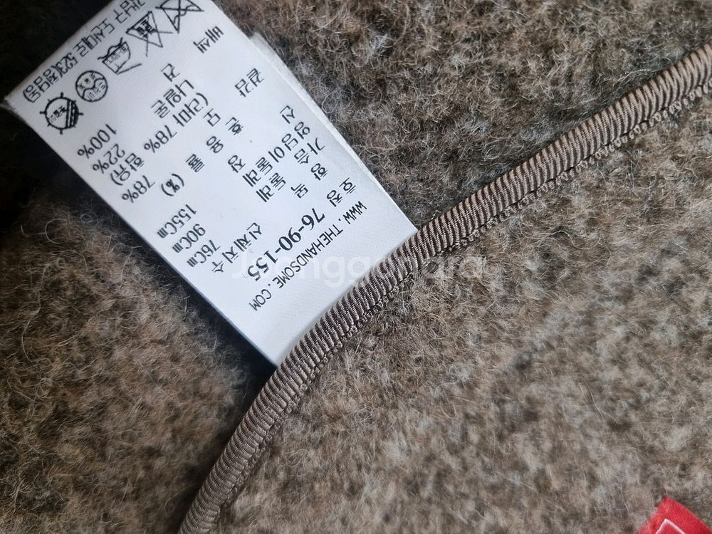 더캐시미어 라마 울후드숏코트 55--6