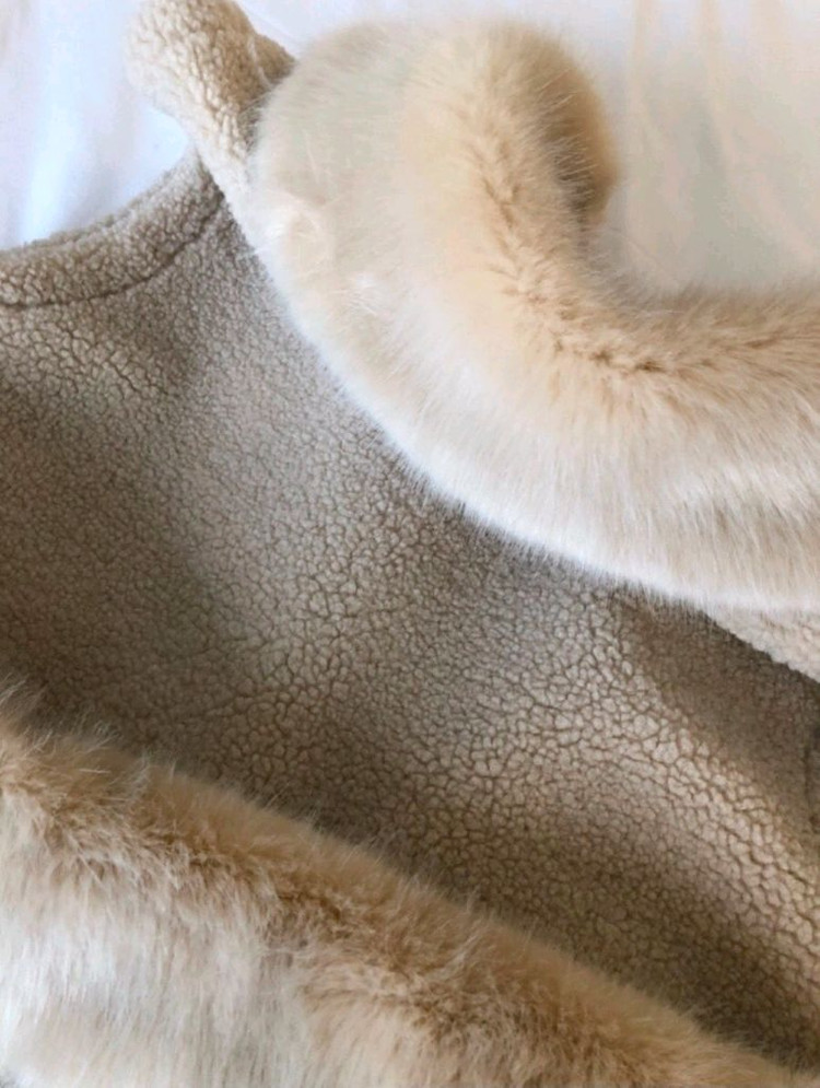 아브컬렉션 에코퍼 무스탕 조끼 블랙 여성 베스트 이미지